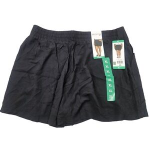 Wildfox Womens Relaxed Fit Pull-On Shorts Black XL